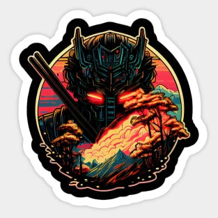 Megatron behind the mountain Sticker